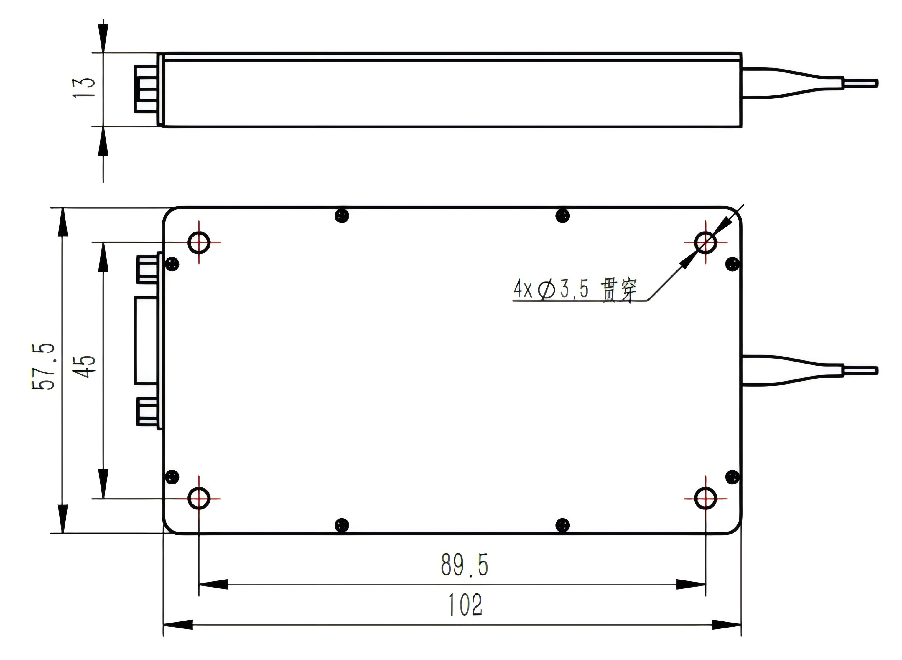 1064nm連續(xù)窄線寬半導(dǎo)體激光器尺寸圖.png